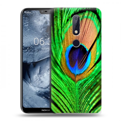 Дизайнерский пластиковый чехол для Nokia 6.1 Plus Павлины