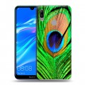 Дизайнерский пластиковый чехол для Huawei Y6 (2019) Павлины