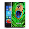 Дизайнерский пластиковый чехол для Microsoft Lumia 435 Павлины