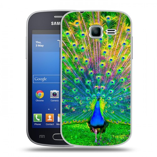 Дизайнерский пластиковый чехол для Samsung Galaxy Trend Lite Павлины