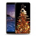 Дизайнерский пластиковый чехол для Nokia 7 Plus Новогодняя елка