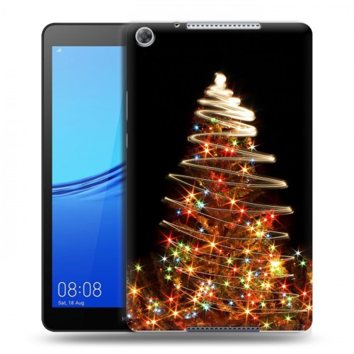 Дизайнерский силиконовый чехол для Huawei MediaPad M5 lite 8 Новогодняя елка