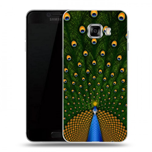 Дизайнерский пластиковый чехол для Samsung Galaxy C5 Павлины