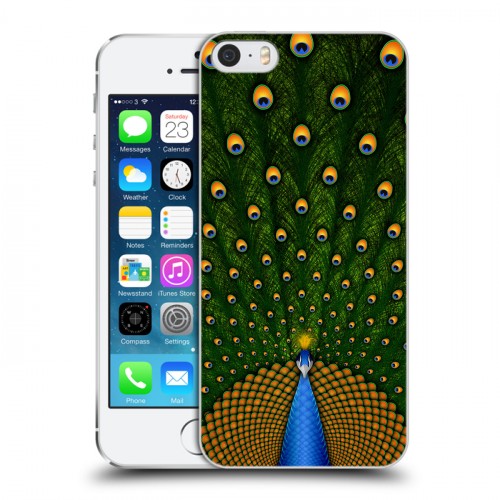 Дизайнерский пластиковый чехол для Iphone 5s Павлины