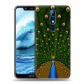 Дизайнерский пластиковый чехол для Nokia 5.1 Plus Павлины