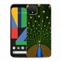 Дизайнерский пластиковый чехол для Google Pixel 4 XL Павлины