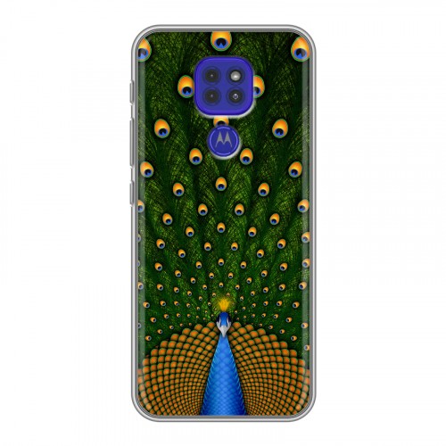 Дизайнерский силиконовый чехол для Motorola Moto G9 Play Павлины