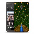 Дизайнерский пластиковый чехол для HTC Desire 700 Павлины