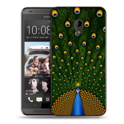 Дизайнерский пластиковый чехол для HTC Desire 700 Павлины