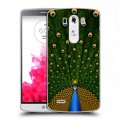 Дизайнерский силиконовый чехол для LG G3 (Dual-LTE) Павлины