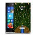 Дизайнерский пластиковый чехол для Microsoft Lumia 435 Павлины