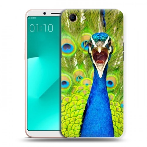 Дизайнерский пластиковый чехол для OPPO A83 Павлины