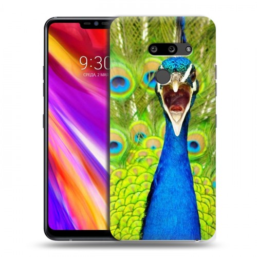 Дизайнерский пластиковый чехол для LG G8 ThinQ Павлины