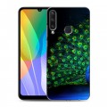 Дизайнерский пластиковый чехол для Huawei Y6p Павлины