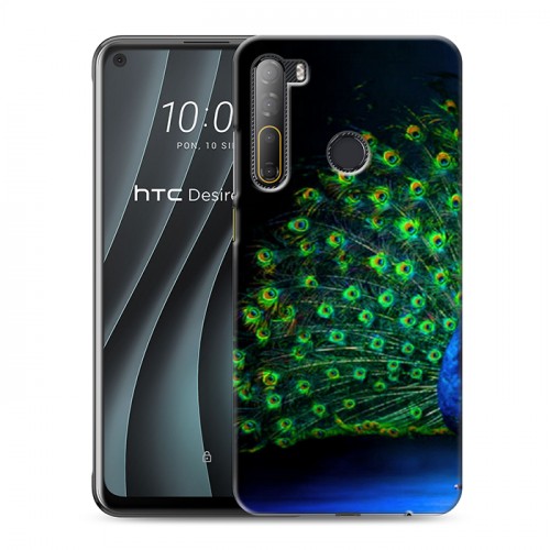 Дизайнерский силиконовый чехол для HTC Desire 20 Pro Павлины