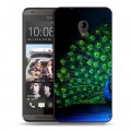 Дизайнерский пластиковый чехол для HTC Desire 700 Павлины