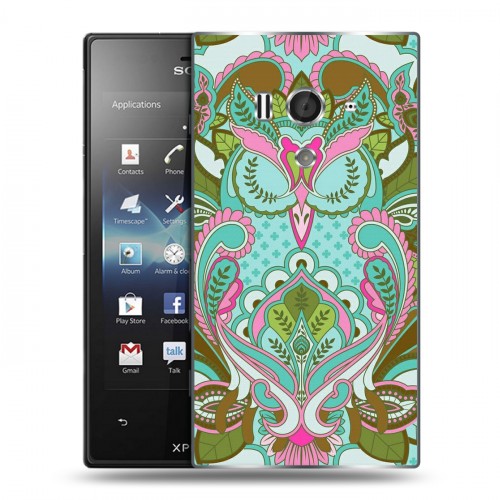 Дизайнерский пластиковый чехол для Sony Xperia acro S Совы