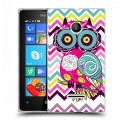 Дизайнерский пластиковый чехол для Microsoft Lumia 435 Совы