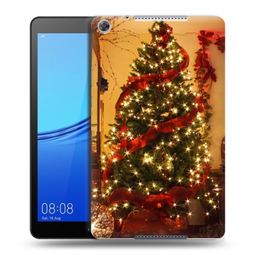 Дизайнерский силиконовый чехол для Huawei MediaPad M5 lite 8 Новогодняя елка