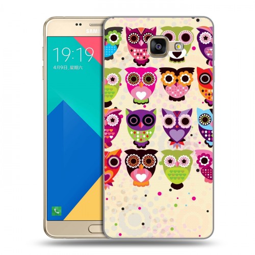 Дизайнерский пластиковый чехол для Samsung Galaxy A9 Совы