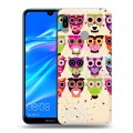 Дизайнерский пластиковый чехол для Huawei Y6 (2019) Совы