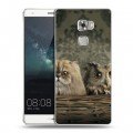 Дизайнерский пластиковый чехол для Huawei Mate S Совы