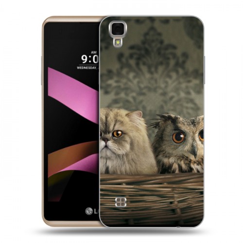 Дизайнерский пластиковый чехол для LG X Style Совы