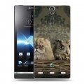 Дизайнерский пластиковый чехол для Sony Xperia S Совы