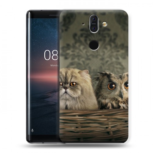 Дизайнерский пластиковый чехол для Nokia 8 Sirocco Совы