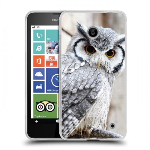 Дизайнерский пластиковый чехол для Nokia Lumia 630/635 Совы