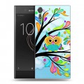 Дизайнерский пластиковый чехол для Sony Xperia XZs Совы