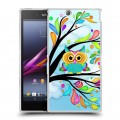 Дизайнерский пластиковый чехол для Sony Xperia Z Ultra  Совы