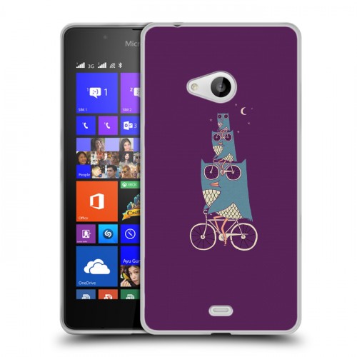 Дизайнерский пластиковый чехол для Microsoft Lumia 540 Совы