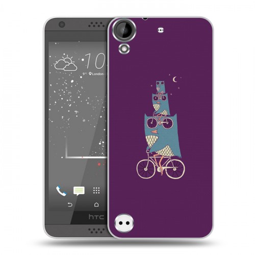 Дизайнерский пластиковый чехол для HTC Desire 530 Совы