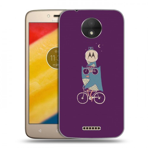 Дизайнерский силиконовый чехол для Motorola Moto C Совы