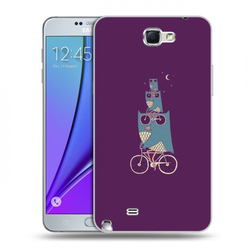 Дизайнерский пластиковый чехол для Samsung Galaxy Note 2 Совы