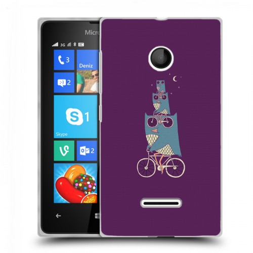 Дизайнерский пластиковый чехол для Microsoft Lumia 435 Совы