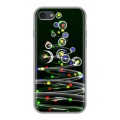 Дизайнерский силиконовый с усиленными углами чехол для Iphone 7 Новогодняя елка