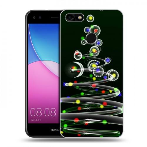 Дизайнерский пластиковый чехол для Huawei Nova Lite (2017) Новогодняя елка