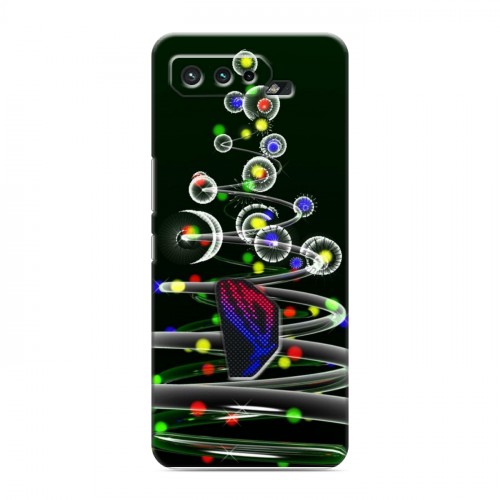 Дизайнерский силиконовый чехол для ASUS ROG Phone 5 Новогодняя елка