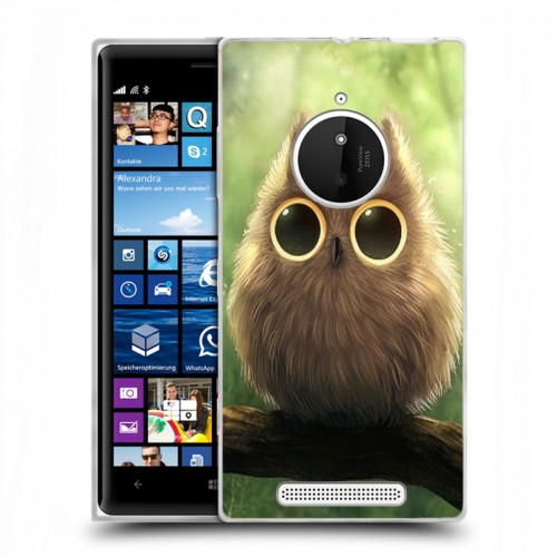 Дизайнерский пластиковый чехол для Nokia Lumia 830 Совы