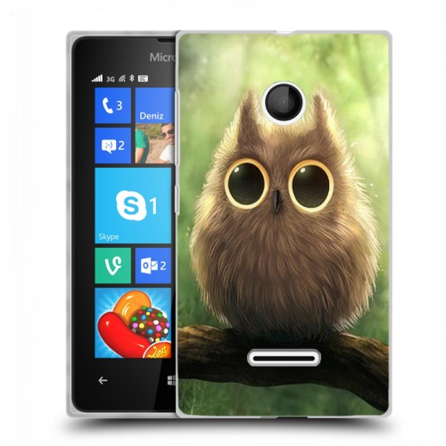 Дизайнерский пластиковый чехол для Microsoft Lumia 435 Совы