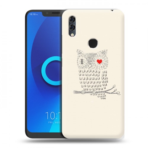 Дизайнерский силиконовый чехол для Alcatel 5V Совы