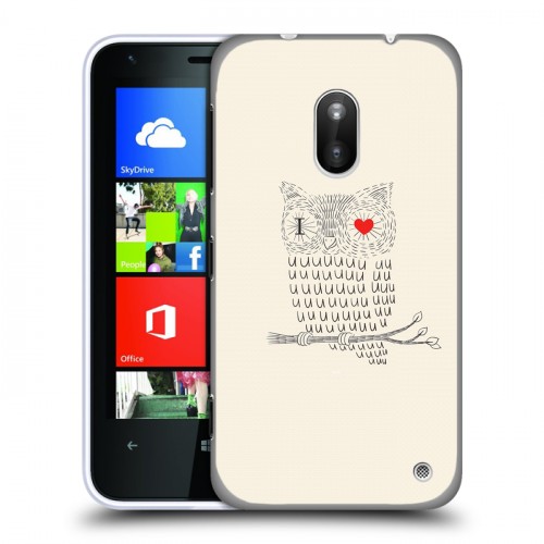 Дизайнерский пластиковый чехол для Nokia Lumia 620 Совы