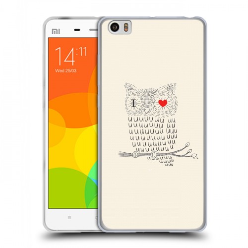 Дизайнерский пластиковый чехол для Xiaomi Mi Note Совы