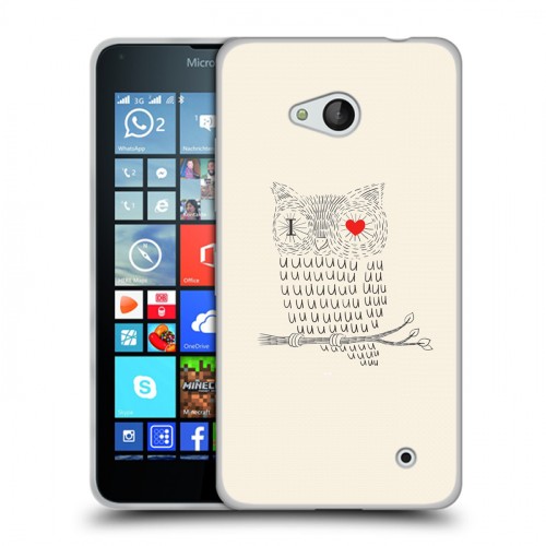 Дизайнерский пластиковый чехол для Microsoft Lumia 640 Совы