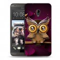 Дизайнерский пластиковый чехол для HTC Desire 700 Совы