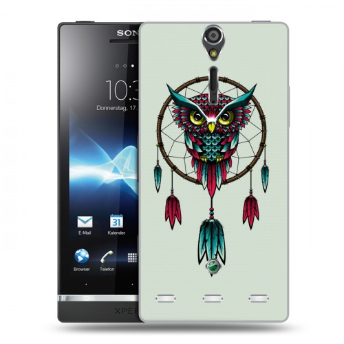 Дизайнерский пластиковый чехол для Sony Xperia S Совы