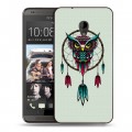 Дизайнерский пластиковый чехол для HTC Desire 700 Совы