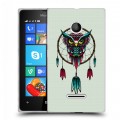 Дизайнерский пластиковый чехол для Microsoft Lumia 435 Совы